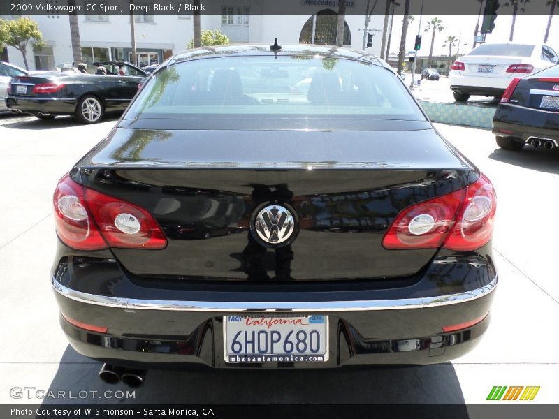 Deep Black / Black 2009 Volkswagen CC Sport
