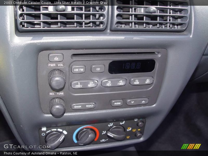 Ultra Silver Metallic / Graphite Gray 2003 Chevrolet Cavalier Coupe