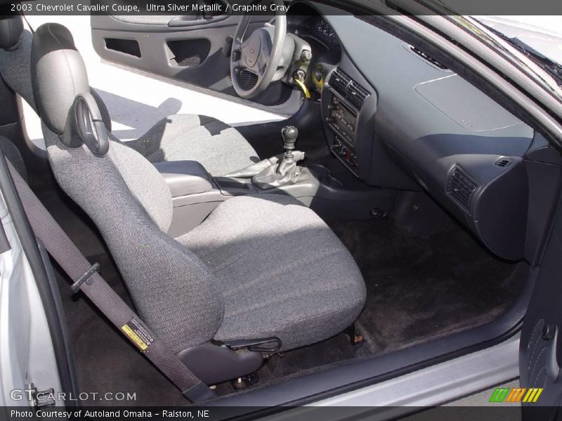 Ultra Silver Metallic / Graphite Gray 2003 Chevrolet Cavalier Coupe