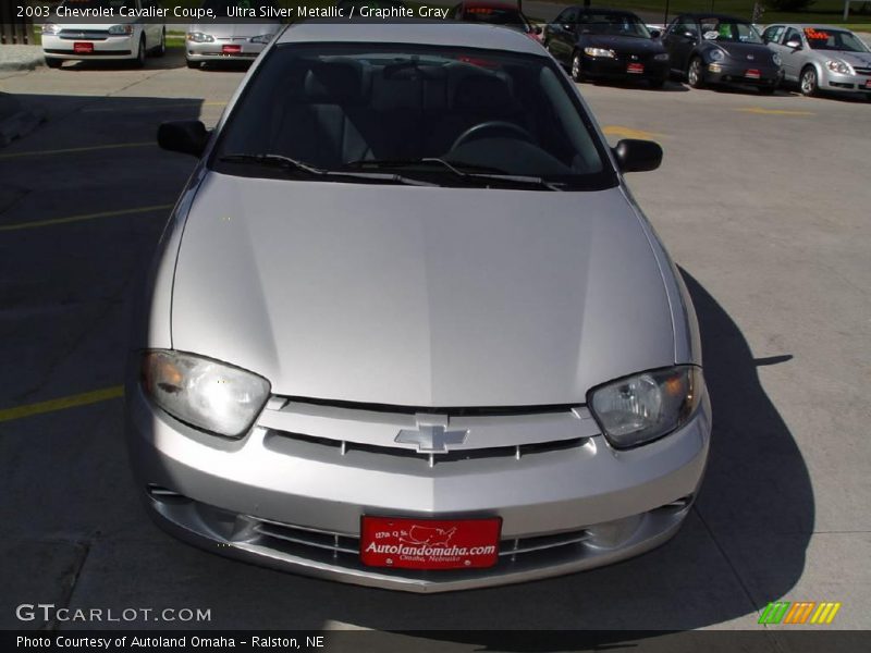 Ultra Silver Metallic / Graphite Gray 2003 Chevrolet Cavalier Coupe
