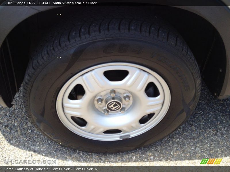 Satin Silver Metallic / Black 2005 Honda CR-V LX 4WD