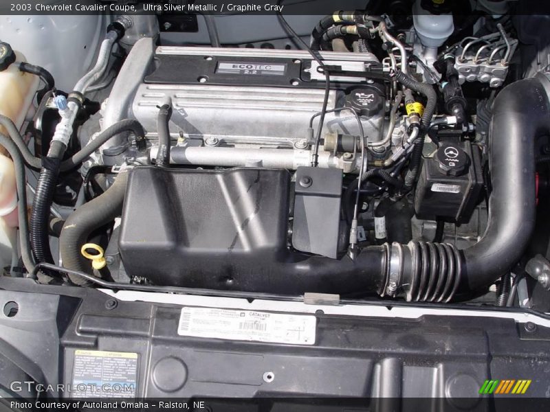Ultra Silver Metallic / Graphite Gray 2003 Chevrolet Cavalier Coupe