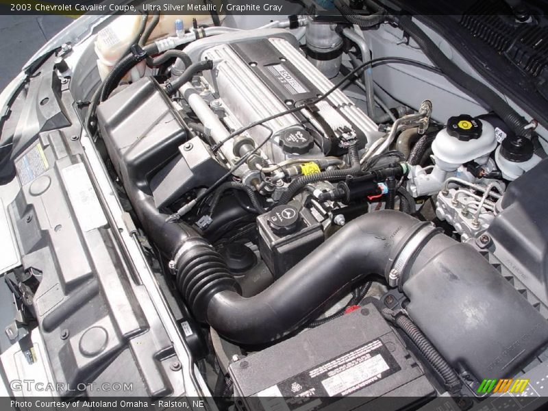 Ultra Silver Metallic / Graphite Gray 2003 Chevrolet Cavalier Coupe