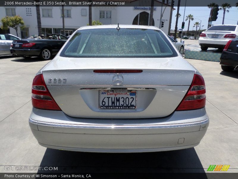 Brilliant Silver Metallic / Charcoal 2006 Mercedes-Benz E 350 Sedan