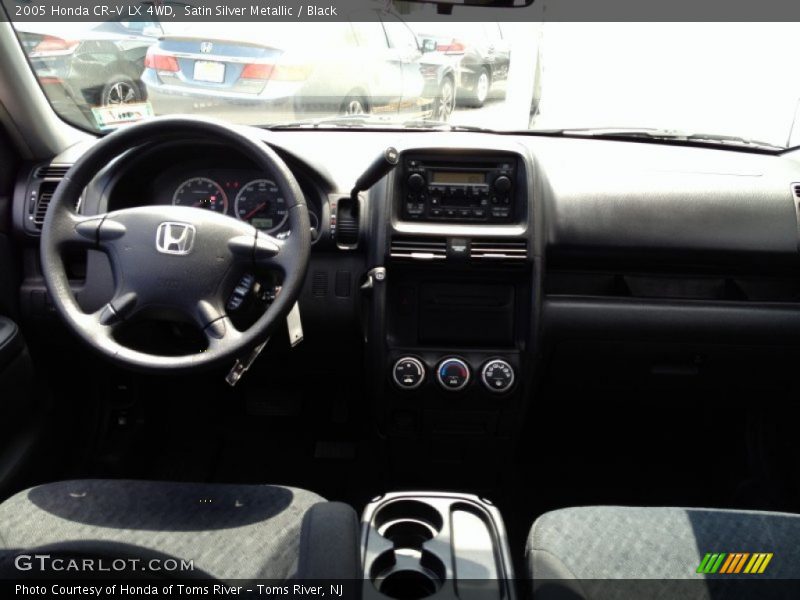 Satin Silver Metallic / Black 2005 Honda CR-V LX 4WD
