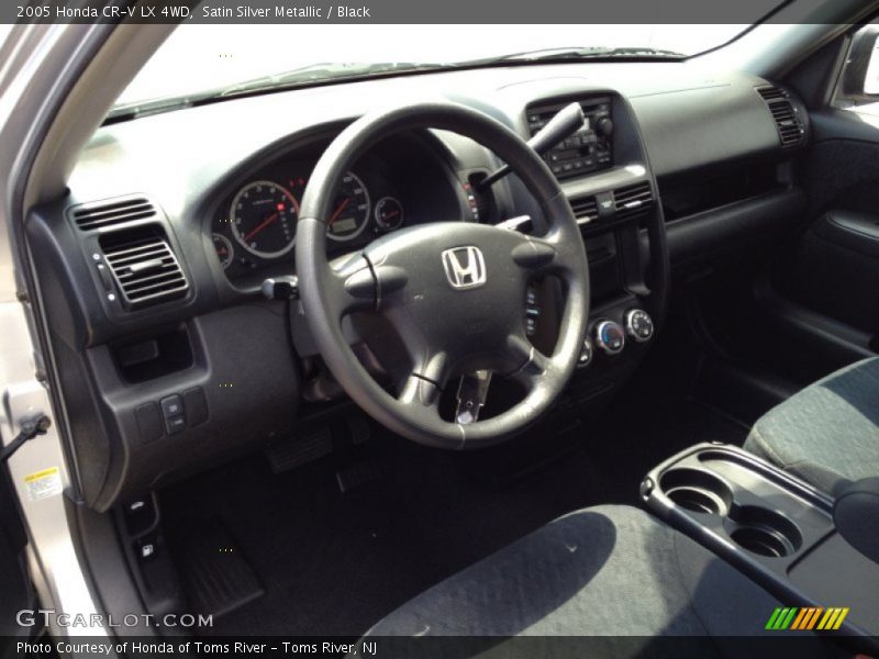 Satin Silver Metallic / Black 2005 Honda CR-V LX 4WD