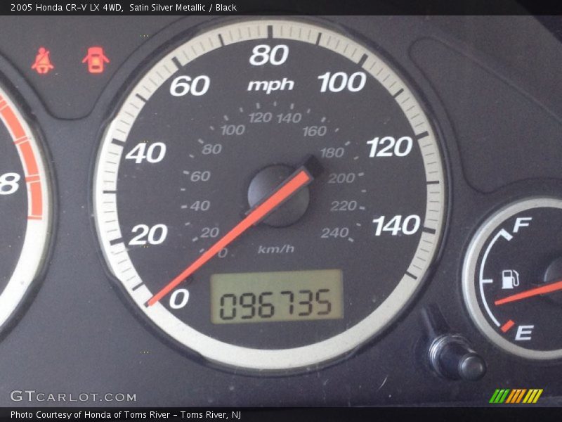 Satin Silver Metallic / Black 2005 Honda CR-V LX 4WD