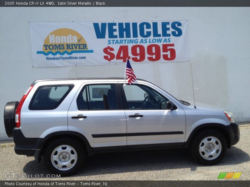 Satin Silver Metallic / Black 2005 Honda CR-V LX 4WD