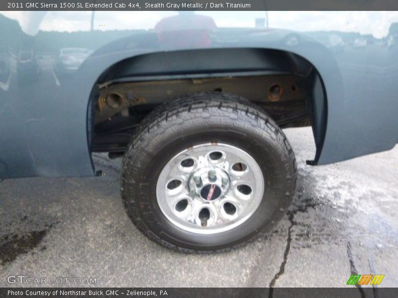 Stealth Gray Metallic / Dark Titanium 2011 GMC Sierra 1500 SL Extended Cab 4x4