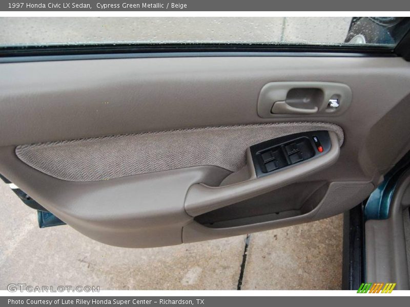 Cypress Green Metallic / Beige 1997 Honda Civic LX Sedan