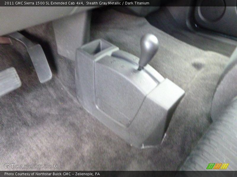Stealth Gray Metallic / Dark Titanium 2011 GMC Sierra 1500 SL Extended Cab 4x4
