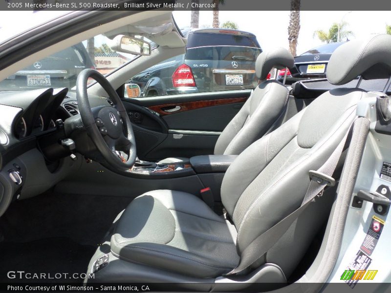 Brilliant Silver Metallic / Charcoal 2005 Mercedes-Benz SL 500 Roadster