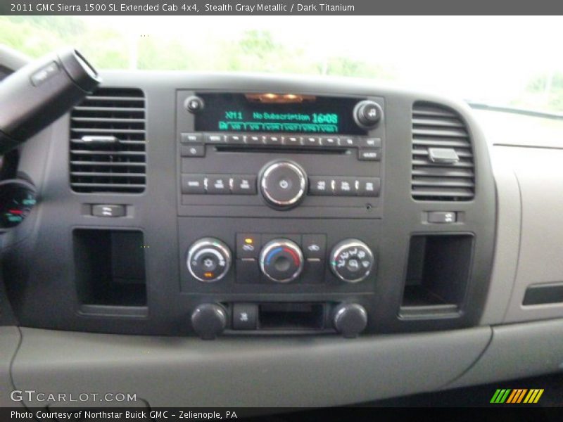 Stealth Gray Metallic / Dark Titanium 2011 GMC Sierra 1500 SL Extended Cab 4x4