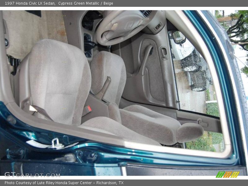 Cypress Green Metallic / Beige 1997 Honda Civic LX Sedan