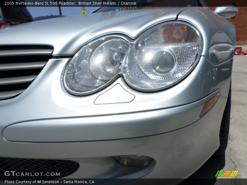 Brilliant Silver Metallic / Charcoal 2005 Mercedes-Benz SL 500 Roadster
