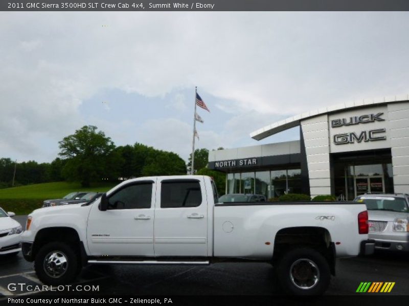 Summit White / Ebony 2011 GMC Sierra 3500HD SLT Crew Cab 4x4