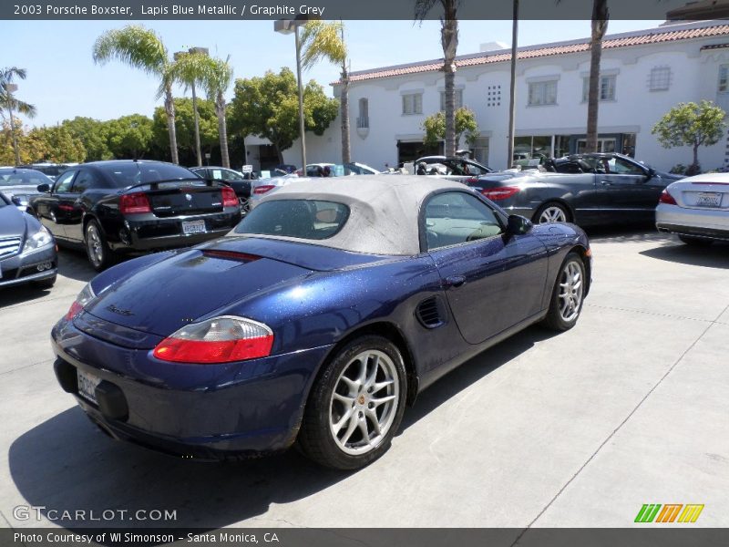 Lapis Blue Metallic / Graphite Grey 2003 Porsche Boxster