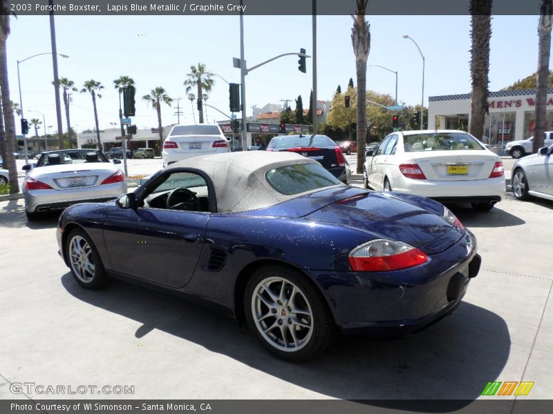 Lapis Blue Metallic / Graphite Grey 2003 Porsche Boxster