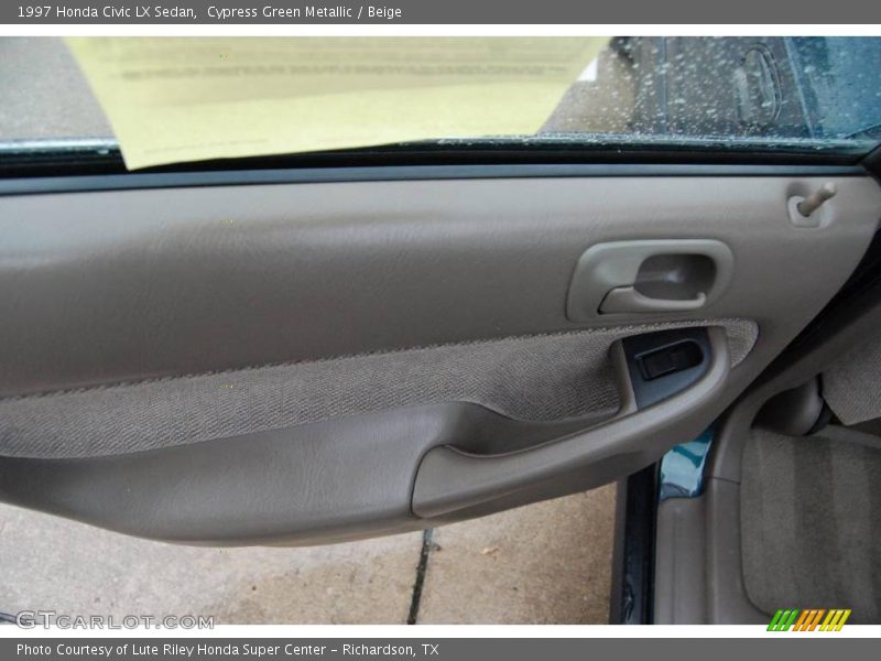 Cypress Green Metallic / Beige 1997 Honda Civic LX Sedan