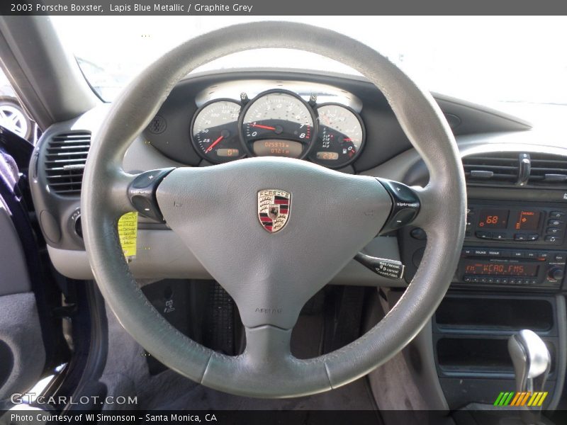 Lapis Blue Metallic / Graphite Grey 2003 Porsche Boxster