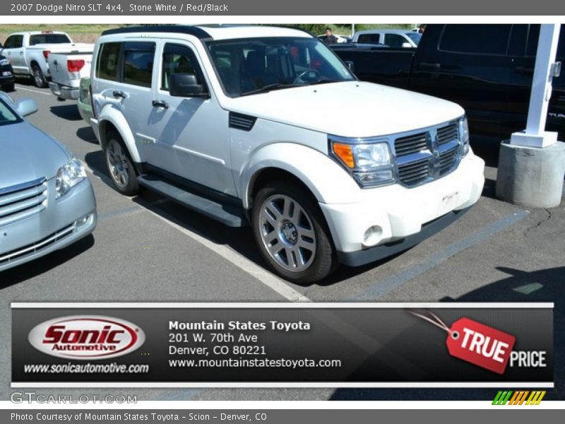 Stone White / Red/Black 2007 Dodge Nitro SLT 4x4