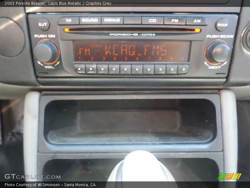 Lapis Blue Metallic / Graphite Grey 2003 Porsche Boxster