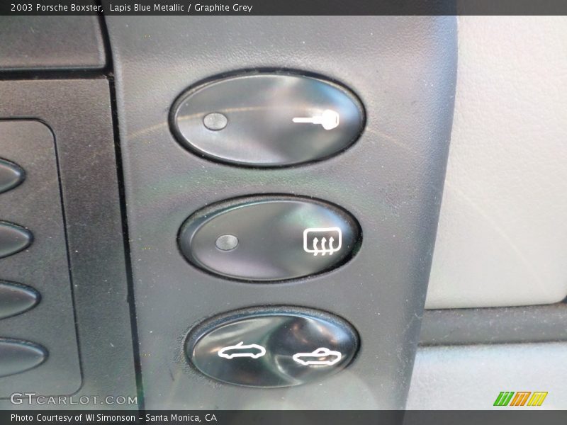 Lapis Blue Metallic / Graphite Grey 2003 Porsche Boxster