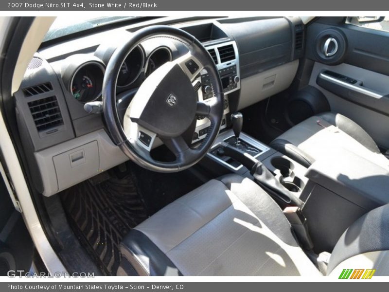 Stone White / Red/Black 2007 Dodge Nitro SLT 4x4