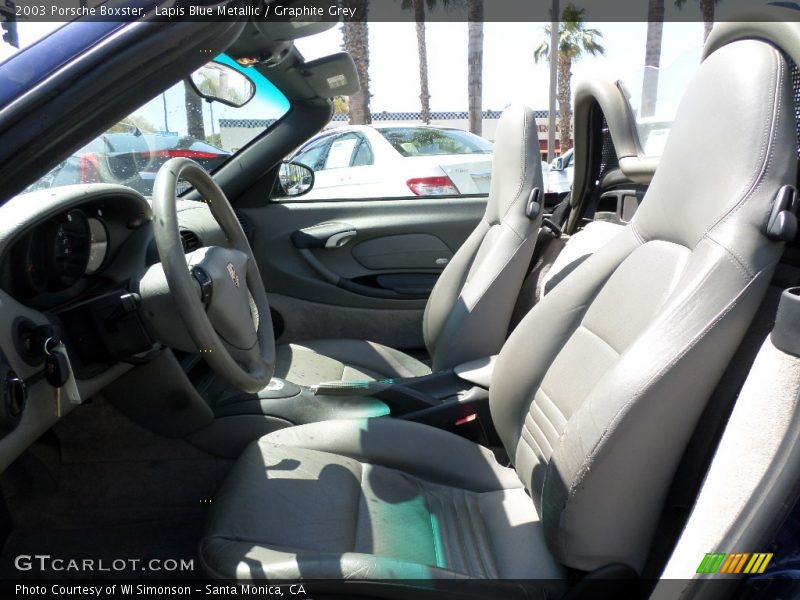 Lapis Blue Metallic / Graphite Grey 2003 Porsche Boxster