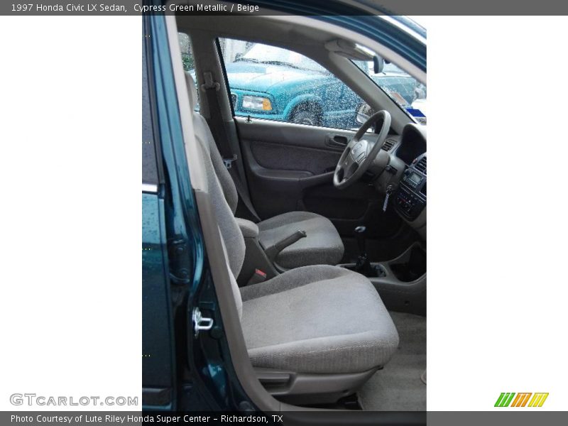 Cypress Green Metallic / Beige 1997 Honda Civic LX Sedan
