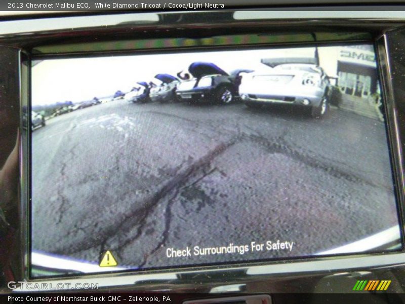 White Diamond Tricoat / Cocoa/Light Neutral 2013 Chevrolet Malibu ECO