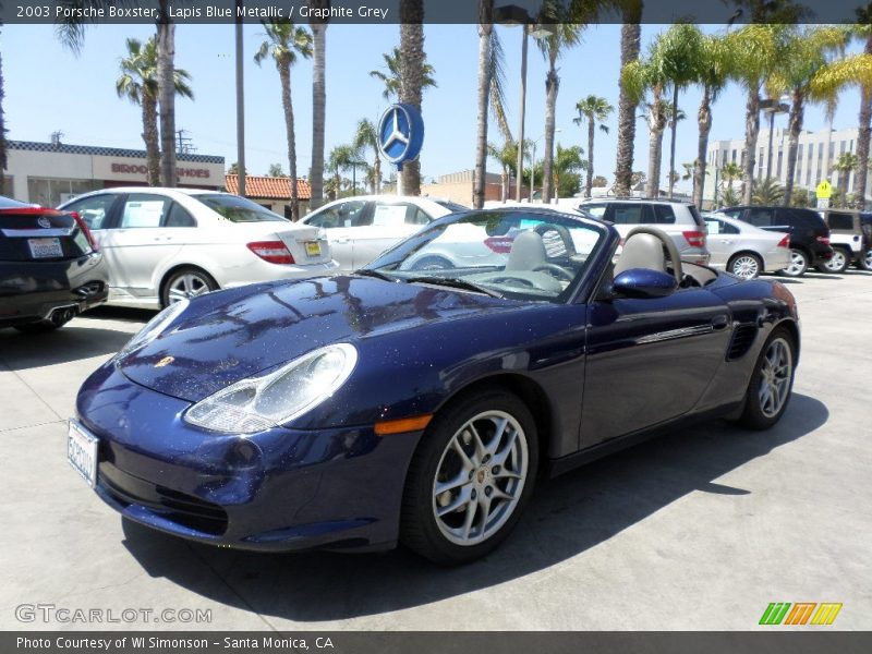 Lapis Blue Metallic / Graphite Grey 2003 Porsche Boxster