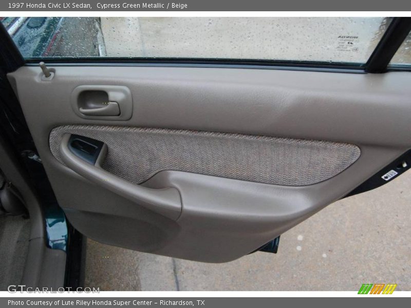 Cypress Green Metallic / Beige 1997 Honda Civic LX Sedan