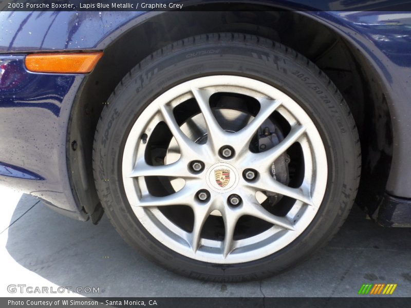 Lapis Blue Metallic / Graphite Grey 2003 Porsche Boxster