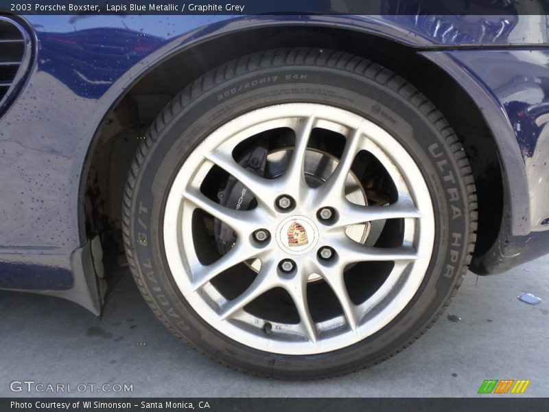 Lapis Blue Metallic / Graphite Grey 2003 Porsche Boxster