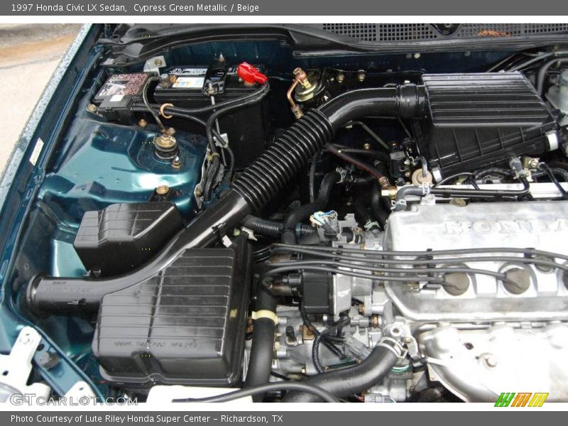 Cypress Green Metallic / Beige 1997 Honda Civic LX Sedan
