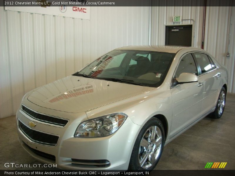 Gold Mist Metallic / Cocoa/Cashmere 2012 Chevrolet Malibu LT