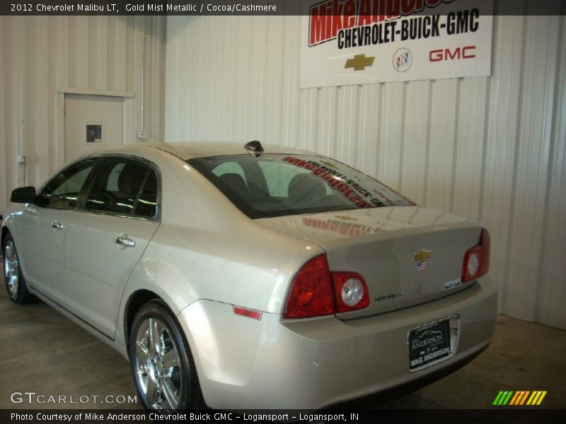 Gold Mist Metallic / Cocoa/Cashmere 2012 Chevrolet Malibu LT