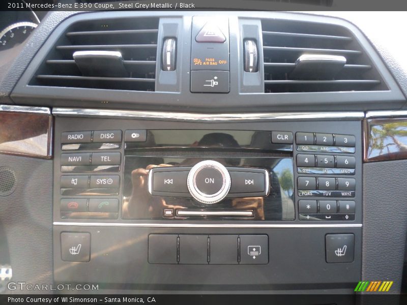 Steel Grey Metallic / Black 2011 Mercedes-Benz E 350 Coupe