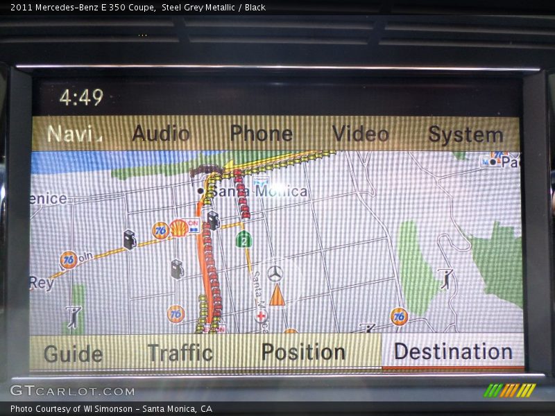 Steel Grey Metallic / Black 2011 Mercedes-Benz E 350 Coupe