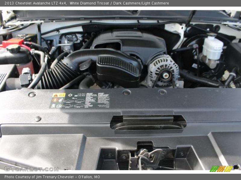 White Diamond Tricoat / Dark Cashmere/Light Cashmere 2013 Chevrolet Avalanche LTZ 4x4
