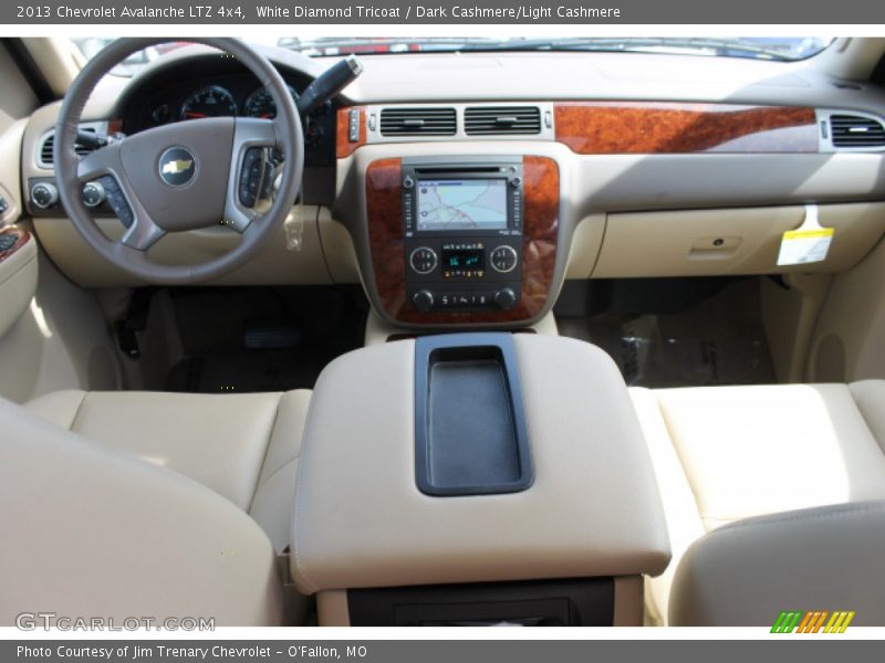 White Diamond Tricoat / Dark Cashmere/Light Cashmere 2013 Chevrolet Avalanche LTZ 4x4