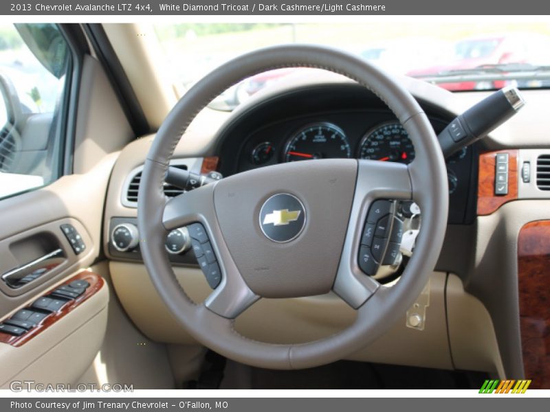 White Diamond Tricoat / Dark Cashmere/Light Cashmere 2013 Chevrolet Avalanche LTZ 4x4