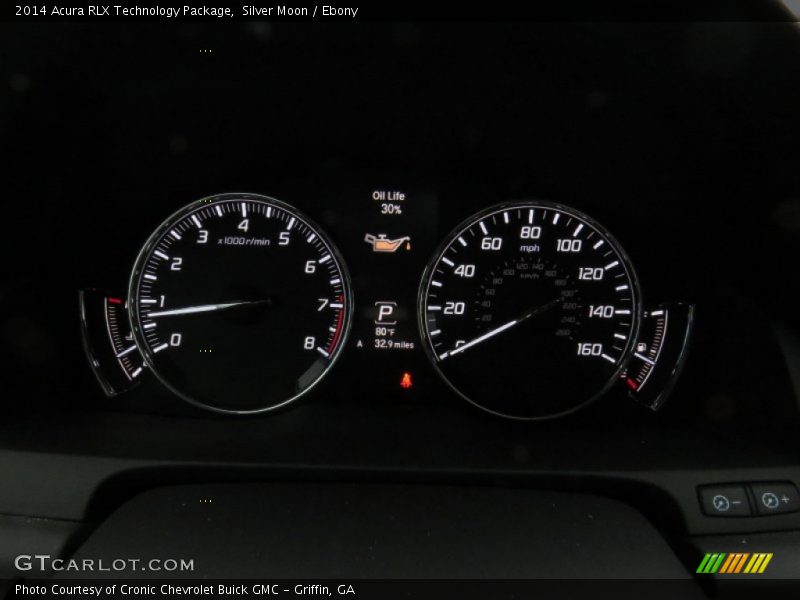 Silver Moon / Ebony 2014 Acura RLX Technology Package