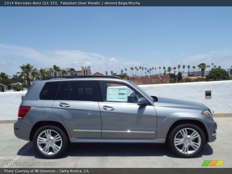 Palladium Silver Metallic / Almond Beige/Mocha 2014 Mercedes-Benz GLK 350