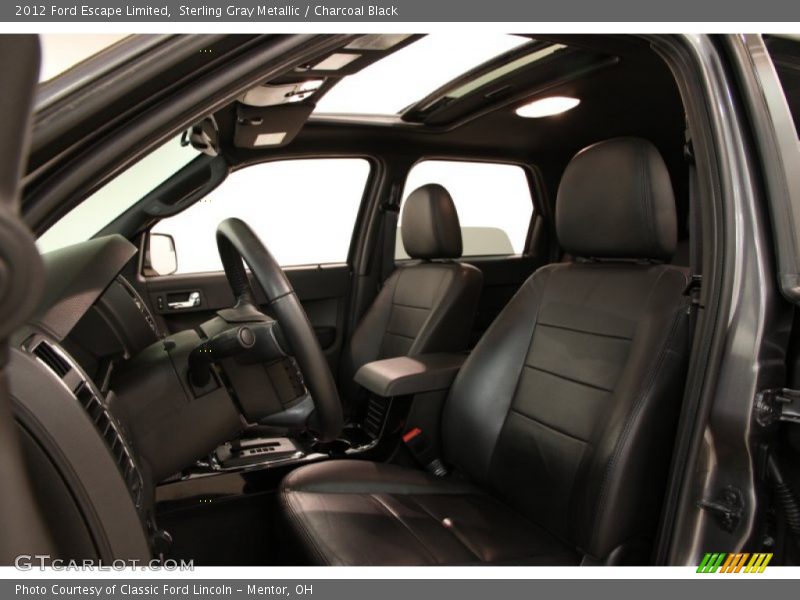 Sterling Gray Metallic / Charcoal Black 2012 Ford Escape Limited