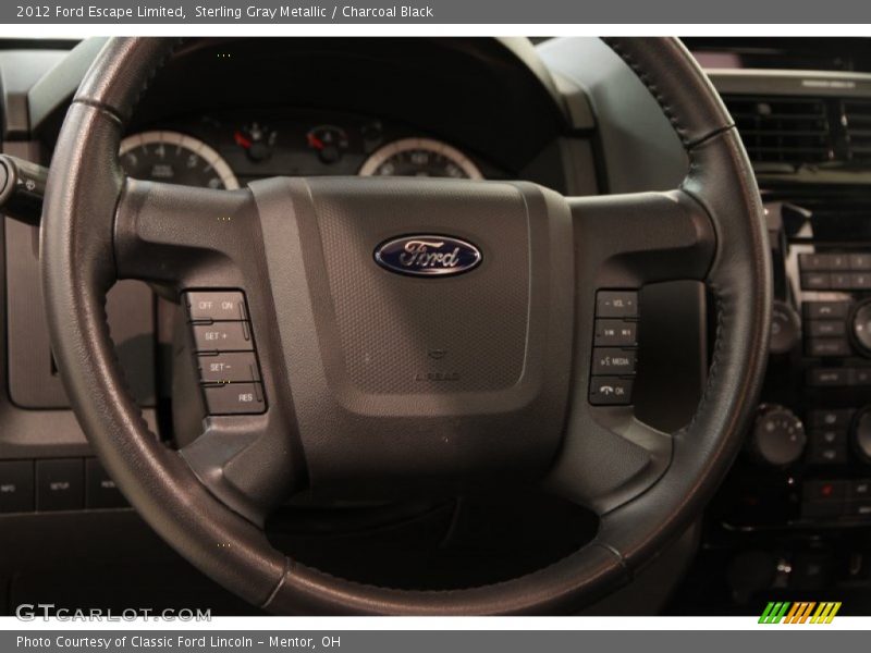 Sterling Gray Metallic / Charcoal Black 2012 Ford Escape Limited