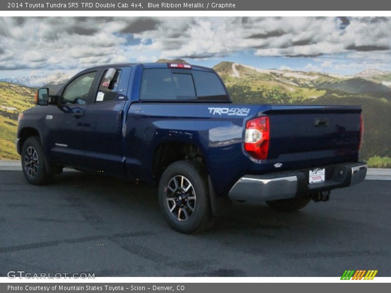 Blue Ribbon Metallic / Graphite 2014 Toyota Tundra SR5 TRD Double Cab 4x4