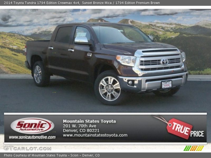 Sunset Bronze Mica / 1794 Edition Premium Brown 2014 Toyota Tundra 1794 Edition Crewmax 4x4