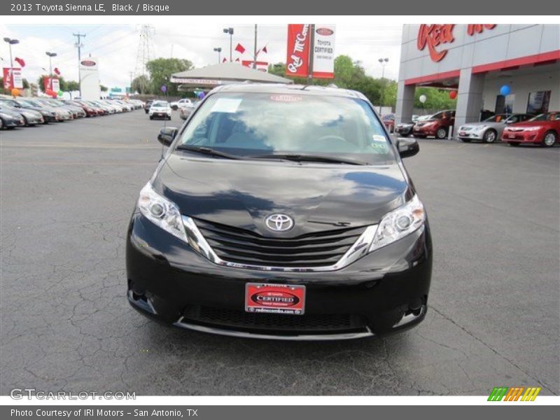 Black / Bisque 2013 Toyota Sienna LE